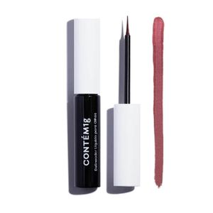 Delineador Liquido Para Olhos Contem 1g Quase Preto Escarlate 3ml