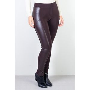 Calça feminina térmica detalhe em corino 80482