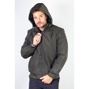 Jaqueta masculina impermeável com capuz 94147