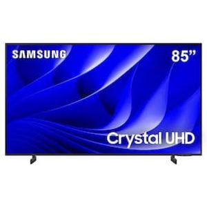 Smart TV 85 4K Samsung Crystal UHD 85DU8000, Gamig Hub, AI Energy Mode, Alexa built in, Wi-Fi, Bluetooth, USB e HDMI