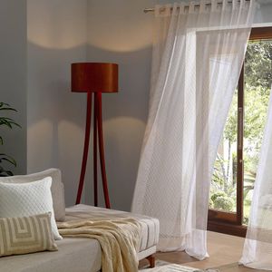 Cortina de Renda Clássica Pantalla Interlar 400x250cm Marfim