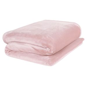 Cobertor Solteiro Europa Toque de Luxo 150 x 240cm - Rosa Malva