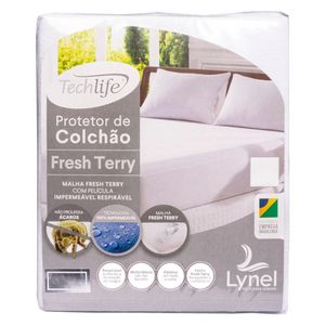 Protetor de Colchão Impermeável Queen Size Lynel Malha Fresh Terry Atoalhado 40cm