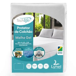 Protetor de Colchão Impermeável Casal TechLife Malha Gel Lynel 40cm