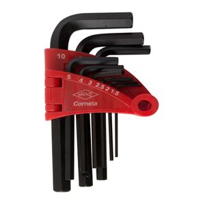 Chave Allen Curta 1,5-10 9 Peças Corneta