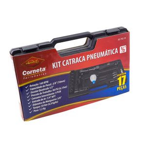 Catraca 1/2 Pneumatica Jogo 17 Peças Corneta