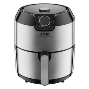 Fritadeira Elétrica sem Óleo Air Fryer Arno Super Inox IFRY 4,2L  Preta e Inox