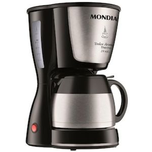 Cafeteira Elétrica Mondial Dolce Arome Thermo Inox C-33 JT 24 Xícaras - Preta