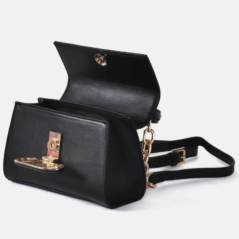 Bolsa Feminina Via Marte Tiracolo Pequena B1-113 Preto - Shopping Do ...