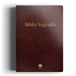 BÍBLIA SAGRADA - NVT - SLIM - COURO MARROM