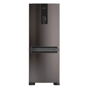 Geladeira Brastemp BRE57FE Frost Free Inverse com Painel Digital, Turbo Freezer e Ice Black Inox  447 L