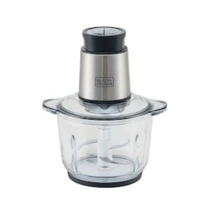 Miniprocessador Black+Decker MP300G Inox, 2 velocidades, 300W