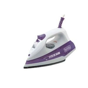 Ferro a Vapor Black+Decker FX1000 com Spray – Branco/Roxo