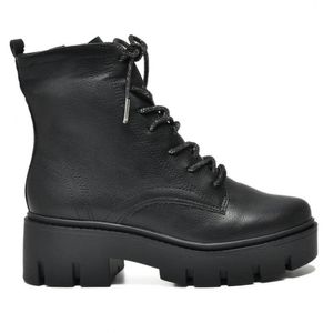 Coturno Feminino Flatform Via Marte 095-001 Preto