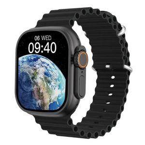 Relógio Digital Smartwatch Watch 9 Ultra 49mm Pulseira Oceano Preto