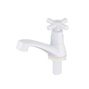 Torneira Lavatorio Baixa ABS Branco Hidrofama