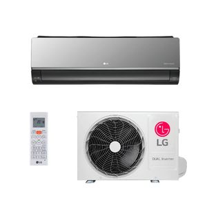 Ar Condicionado Split Dual Inverter Voice Hi Wall LG Artcool UV Nano 19000 BTUs Quente Frio S3-W18KLR7A - 220V