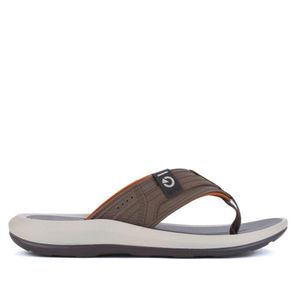 Chinelo Masculino Cartago Marrom/Bege/Laranja
