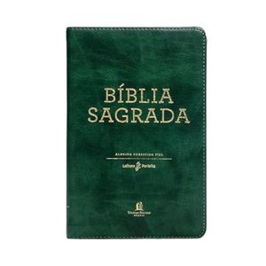 Bíblia sagrada - ACF - Courosoft verde, leitura perfeita