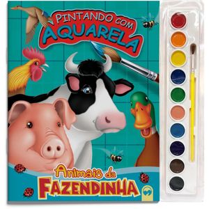 Pintando com aquarela - Animais da fazendinha