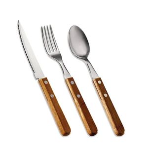 Conjunto De Talheres Para  Mesa Inox-Bambu Special Line - 3 Peças