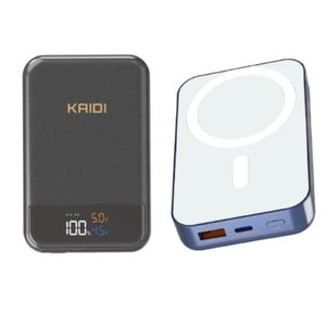 Power Bank Portátil Magnético Magsafe Turbo 10.000mah Kaidi Cinza