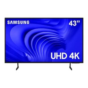 Smart TV 43 4K Samsung 43DU7700 LED, Processador Crystal 4K, Gaming Hub, AI Energy Mode, Alexa built-in, Wi-Fi, Bluetooth, USB e HDMI