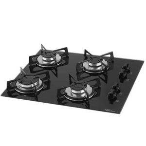 Cooktop Fischer 4 Bocas Vidro Temperado Preto 1519 Bivolt