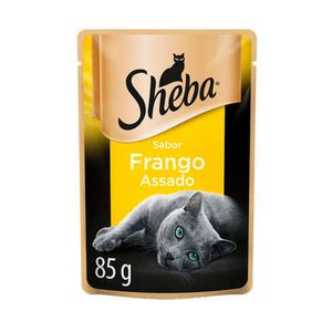 Ração Úmida Sheba Cortes Selecionados Sabor Frango Assado Sachê 85g