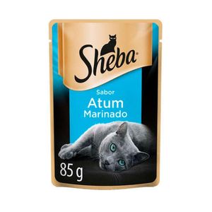 Ração Úmida Sheba Cortes Selecionados Sabor Atum Marinado Sachê 85g