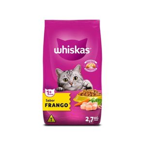 Ração para Gatos Frango 2,7kg - WHISKAS Ração para Gatos Frango - WHISKAS