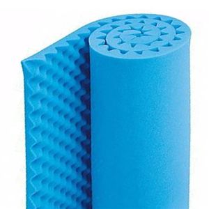 Colchão Piramidal Alveolado D28 188x88x6cm Azul Blendcare