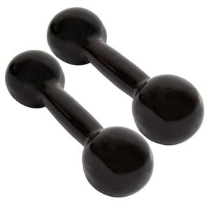 Par de Halter Emborrachado Preto 1kg