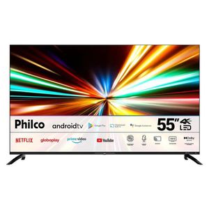 Smart TV Philco Android 55" 4K LED Dolby Audio PTV55G7EAGCPBL - Bivolt