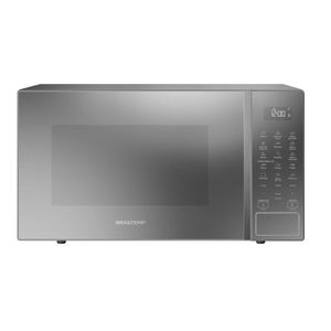 Micro-ondas Brastemp 32L de Alta Capacidade com 18 Receitas Pré-Programadas Prata BMS46AR