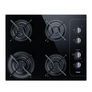 Cooktop Consul 4 Bocas com Grades Individuais Esmaltadas e Acendimento Automático Controle Fácil Bivolt CD060AE