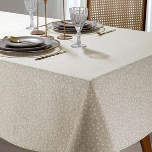 Toalha de Mesa Retangular 6 Lugares Dohler Clean Linhares 160x220cm Paloma