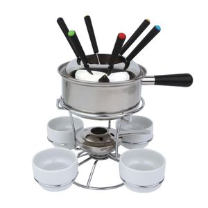 Aparelho de Fondue Inox com 14 Peças- ACASA Aparelho de Fondue Inox Inox com 14 Peças- ACASA