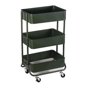 Carrinho Organizador Hong Kong Verde Militar  - ACASA