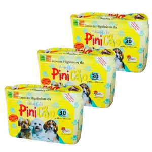 Kit Tapete Higiênico 3 Pacotes de 30 unidades - TURMA DO PINICÃO