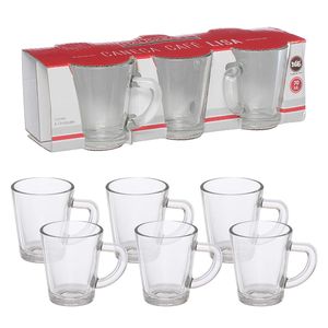 Caneca Café Vidro Lisa Hauskraft 70 ml 6 Peças