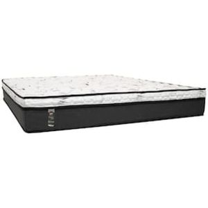 Colchão de Casal Castor New Alfa One com Molejo Tecnopedic, Euro Pillow e Revestimento em Malha 24x138x188cm - Cinza/Branco