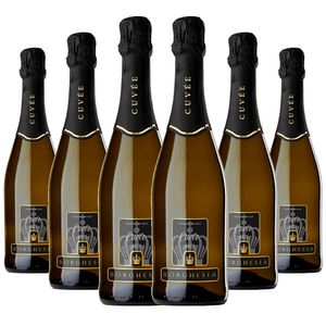 Kit 6 Espumante Branco Italiano Borghesia Brut