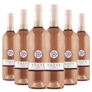 Kit 6 Garrafas Vinho Tolva Merlot Rosé