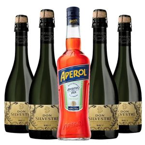 Kit Drink Aperol + 4 espumantes Tellus Brut