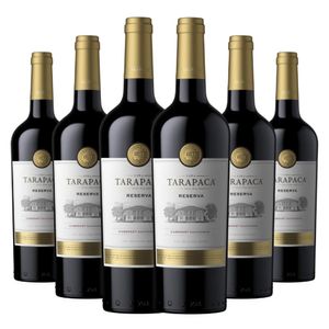 Kit Caixa Fechada 6 Garrafas Tarapacá Reserva Cabernet Sauvignon