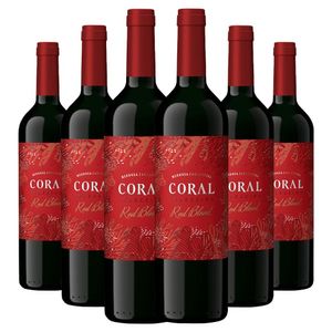 Kit 6 Garrafas Coral Selección Red Blend