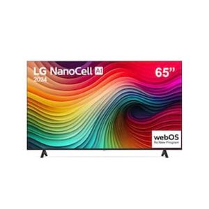 Smart TV 65" LG 4K NanoCell 65NANO80T com processador A5 AI, Hub de Esportes, Alexa, Chromecast integrado, webOS 24 e Controle Smart Magic