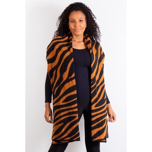 Echarpe feminina de malha tricô 60042 Animal Print