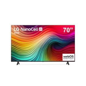 Smart TV 4K 70" LG NanoCell 70NANO80T com processador A5 Ger7 AI, Hub de Esportes, Alexa, Chromecast integrado, webOS 24 e Controle Smart Magic